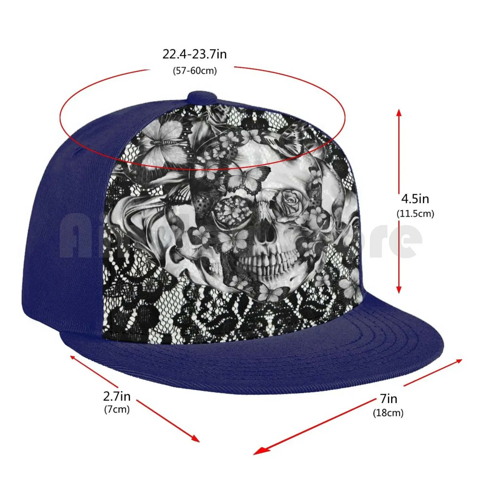 

Lace Skull Pattern. Baseball Cap Diy Mesh Hip Hop Adjustable Lace Skull Lace Skull Gothic Goth Skull Punk Rocker Chic Hipster