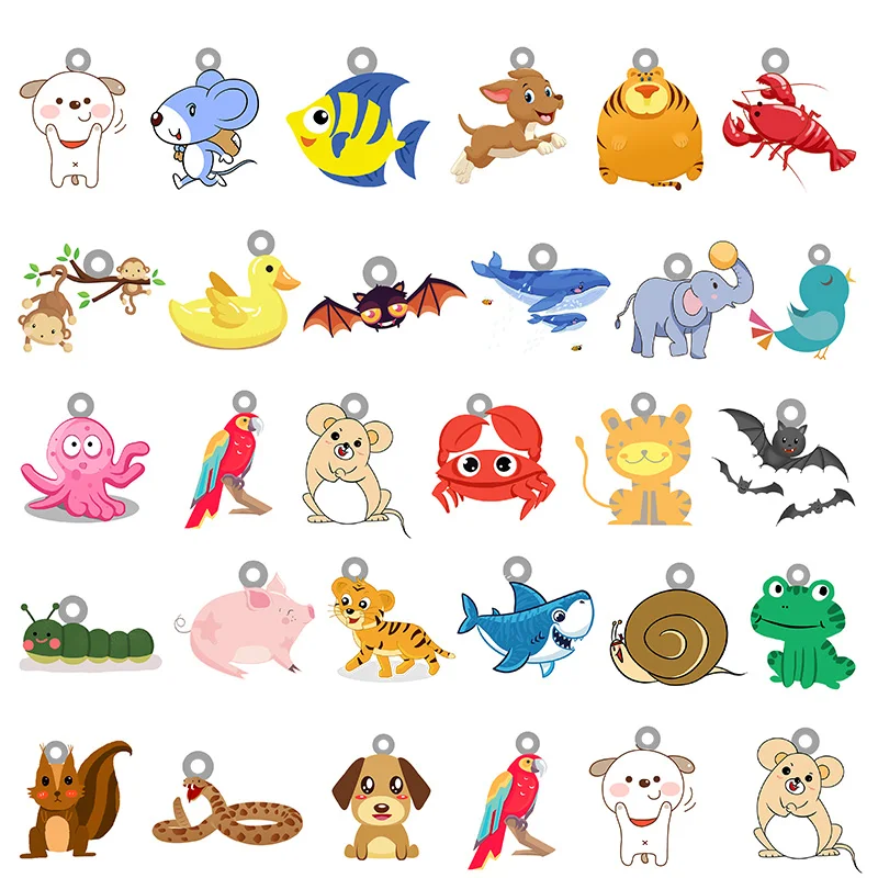 

TAFREE Acrylic Cute Animals Pendant Epoxy Jewelry Findings Pendant for DIY Making Earrings Necklace Accessories Jewelry FGZ153