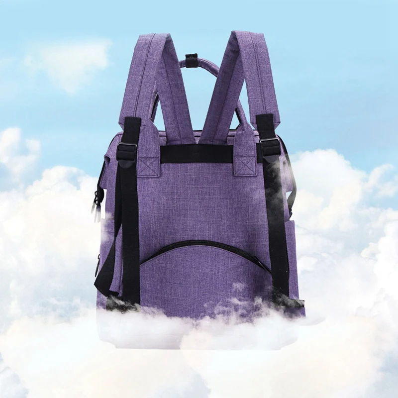

Lekebaby Nappy Changing Bag Backpack Fashion Mummy Maternity Nappy Bag Large Capacity Nappy Bag Purple