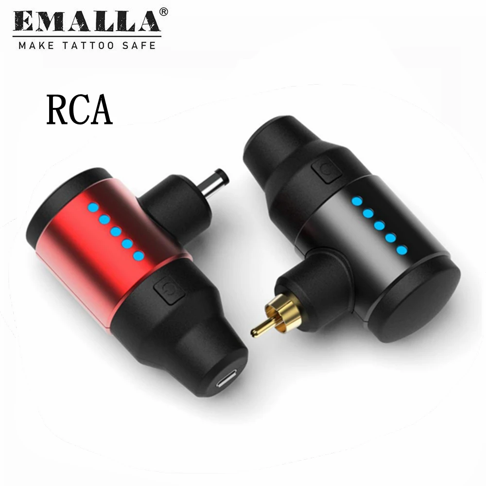 

1PCS RCA Tattoo Power Supply Mini Portable Wireless Tattoo For Rotary Tattoo Pen Machine Gun Tattoo Power Supply Free Shipping