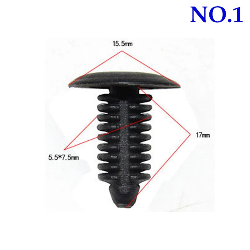 30 шт 6 мм 7 10 Пластик заклепки универсальный авто крепежа устанавливаемый на крыше