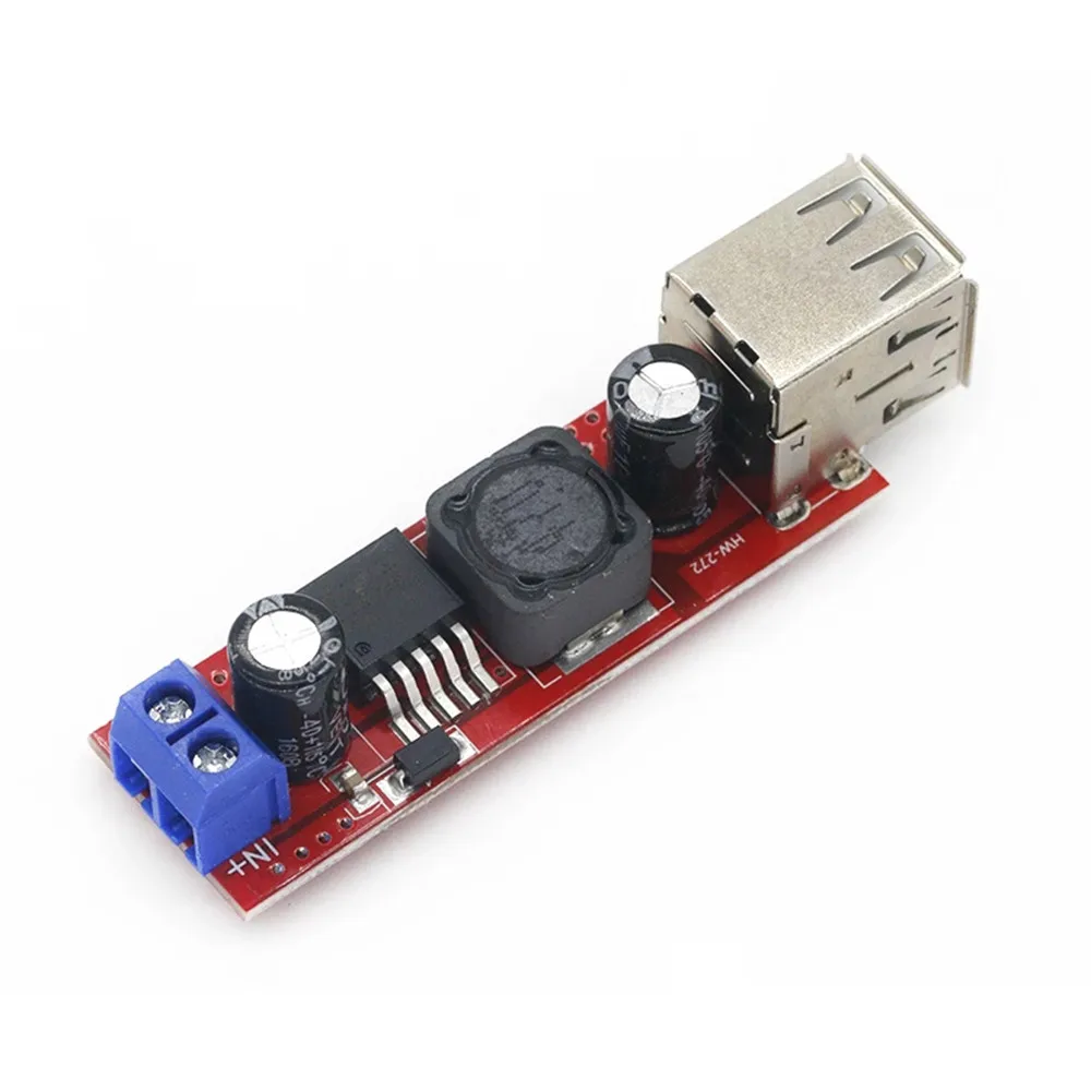 

LM2596 DC 6V-40V To 5V 3A Dual USB Charger DC-DC Step-down Converter Module 150KHZ Mobile Power Modules