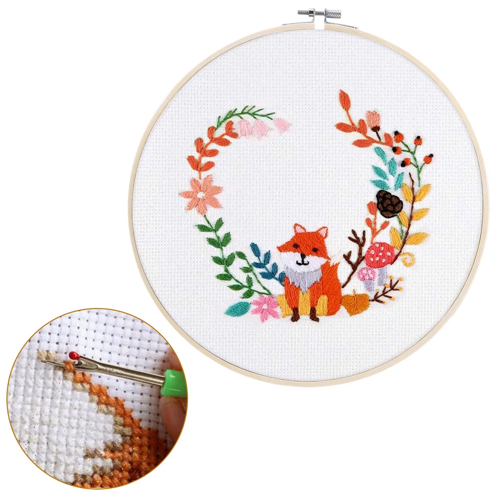 Стартовый Набор для вышивки волшебная ручка игла перфорации кольца нитки набор