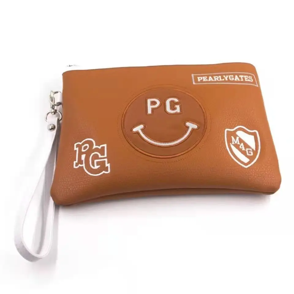 The new PG smiley face golf bag waterproof lightweight pouch for men and women multifunctional fashion storage bag