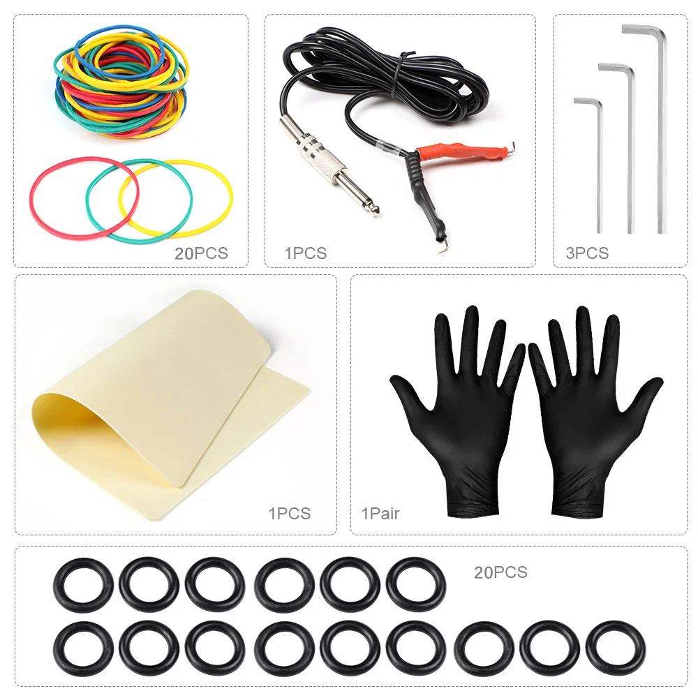 Набор для тату машинки с зажимом шнур ручки татуировки ножная педаль мотор