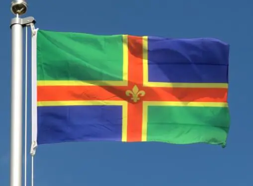 

90x150 см Новый дизайн 3x5ft полиэстер Lincolnshire флажки для украшения любого хобби история флаг баннер