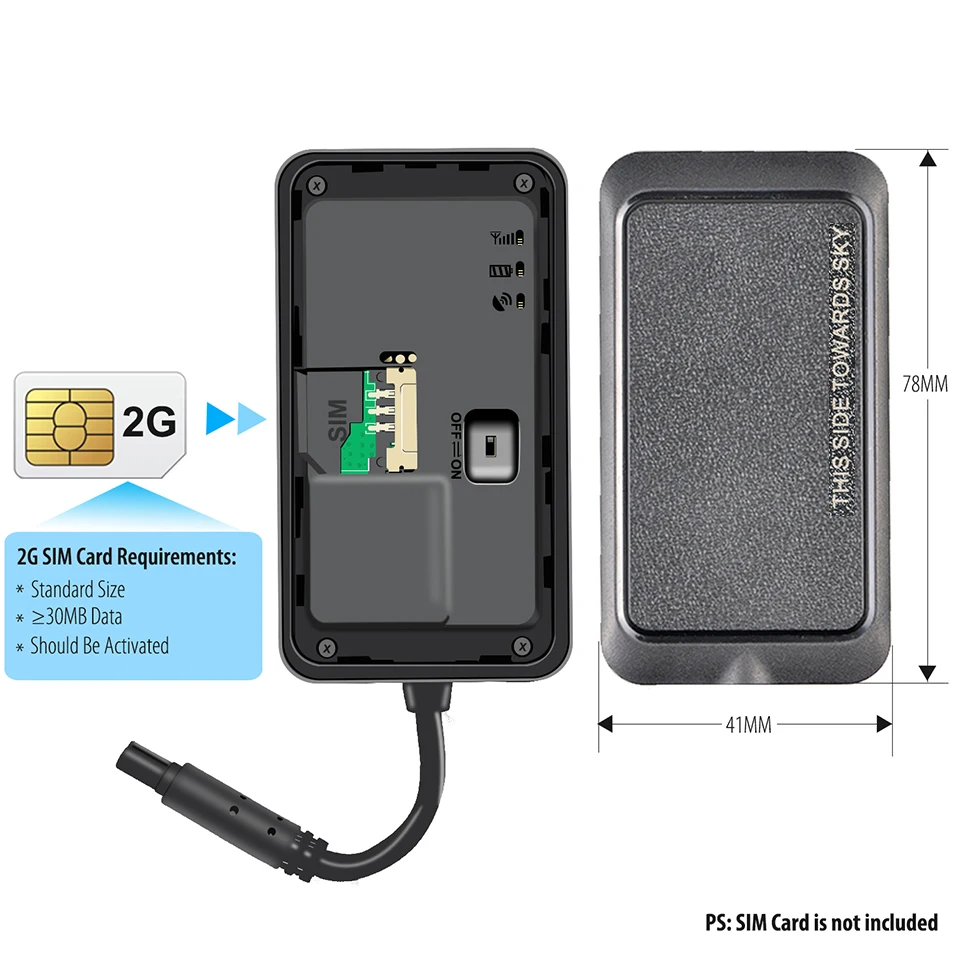 Concox WeTrack2 Горячая 9 V 90 Стандартное напряжение общие SMS GSM GPRS gps трекер Встроенный