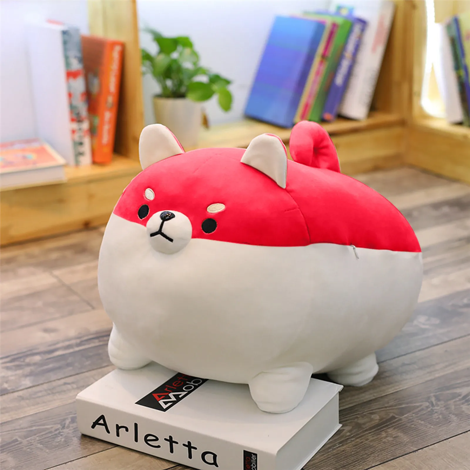 

3D Cute Shiba Inu Pillow Soft Waist Cushion Plush Stuffed Toy3D Cute Shiba Inu Animals Doll Cartoon for birthday gift 2021