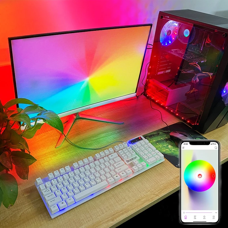 Светодиодная ленсветильник с Bluetooth питание от USB светодиодсветильник ленты