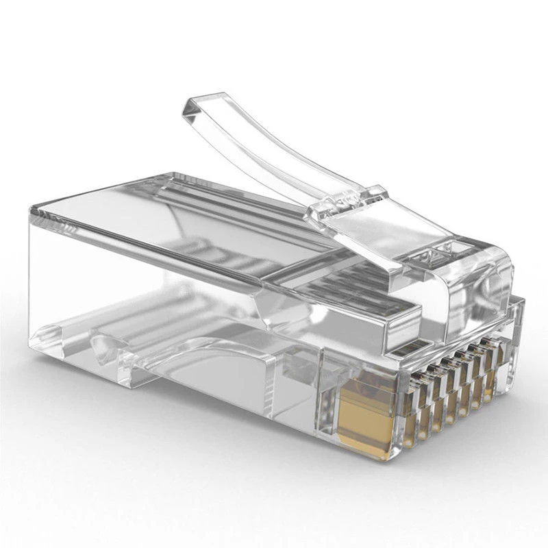 Сетевой модульный штекер 100 шт./лот RJ45 8P8C CAT5e CAT6 концевой разъем для кабеля |