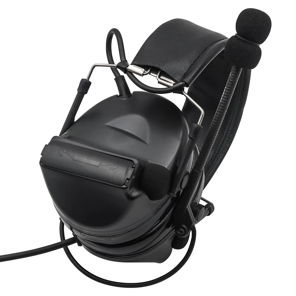 COMTAC Tactical Headset Comtac II Active Noise Canceling Pickup Headphone Airsoft Military Hunting Tactical Shooting Earmuffs BK