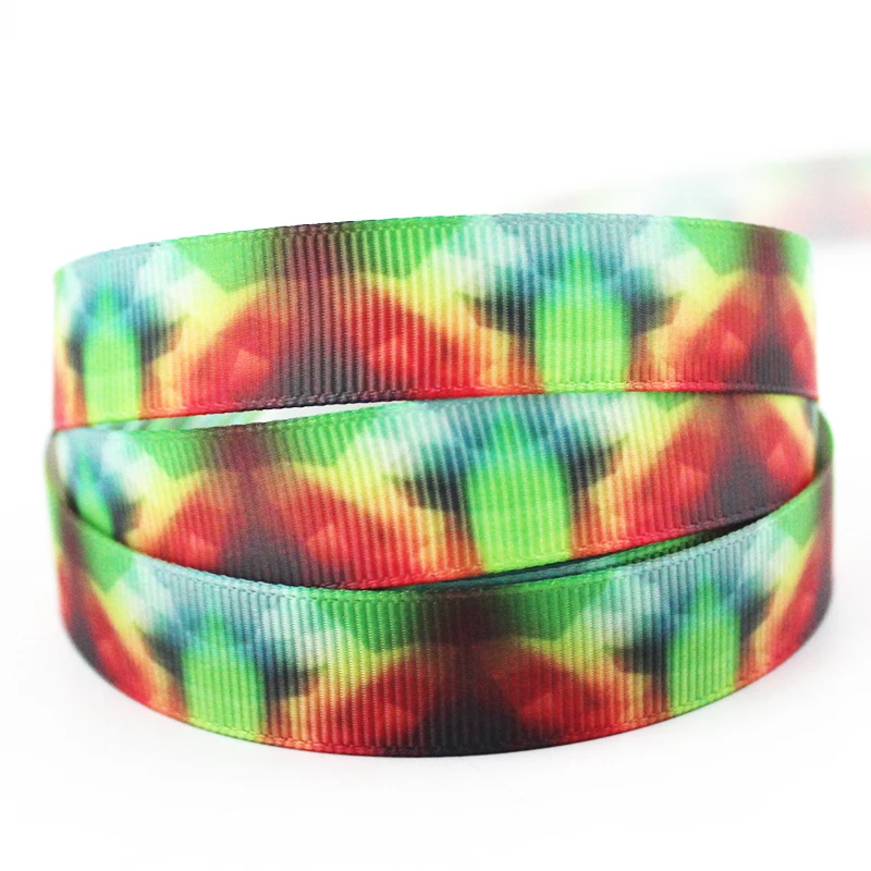 

9mm/16mm/22mm/25mm/38mm/75mm Magic diamond print grosgrain ribbon 10/25/50yards DIY gift wrap sewing wedding decor ribbon