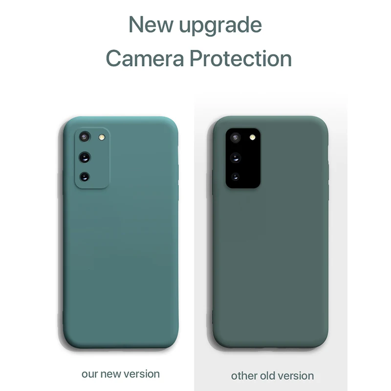 

Luxury Orignal Liquid Silicone Soft Case For Samsung Galaxy S21 S20 FE Ultra Plus S20FE Shockproof Camera Protection Cover Coque