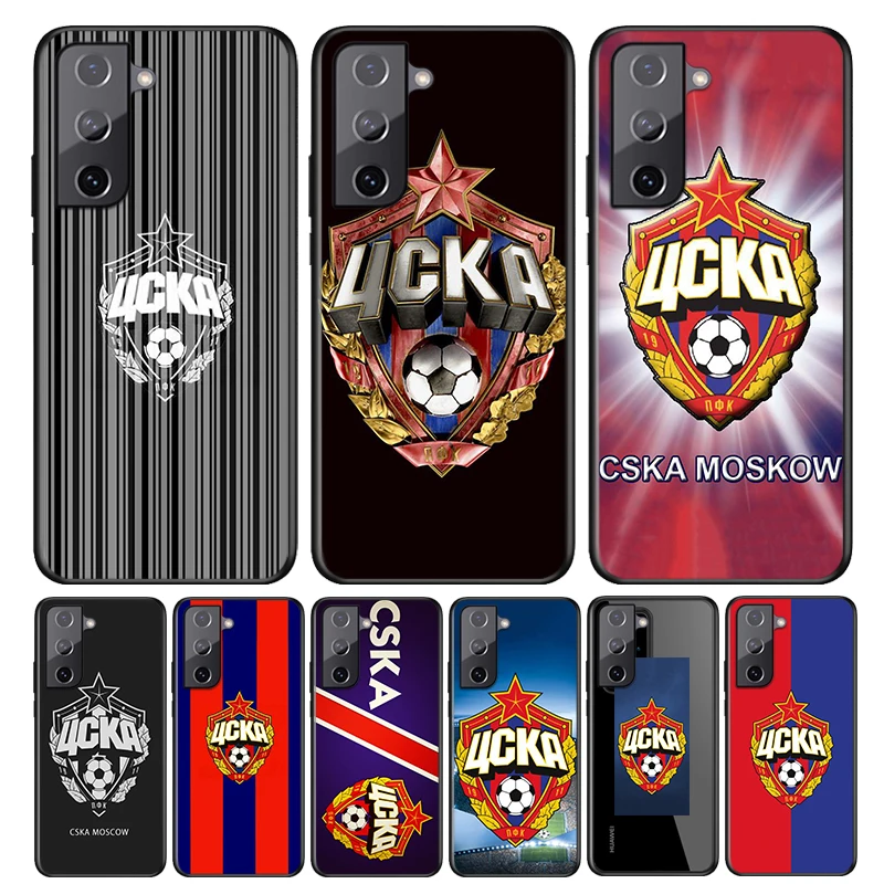 

Phone Case For Samsung Galaxy S21 S20 FE Ultra Lite S10 5G S10E S9 S8 S7 S6 Edge Plus HOT Russia PFC CSKA Soft TPU Cover