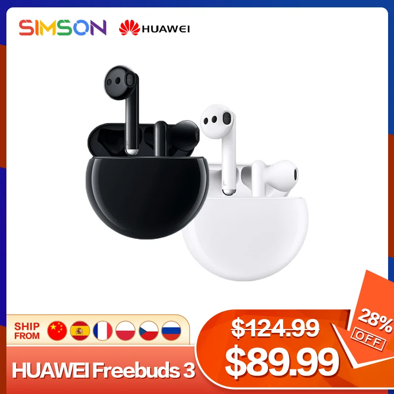 

Huawei Freebuds 3 Global Version Wireless Bluetooth Earphone TWS Headset Active Noise CancellationKirin A1 Chip ANC Function