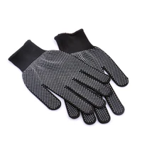 high temperature heat resistant bbq gloves cotton silicone non slip hair styling work gloves microwave oven gloves