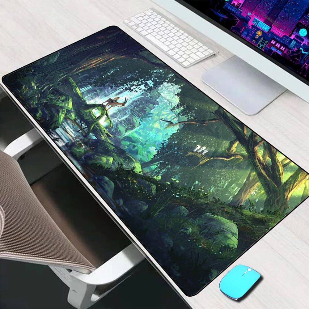 Коврик для мыши в стиле аниме фантазия пейзаж большие игровые аксессуары коврик