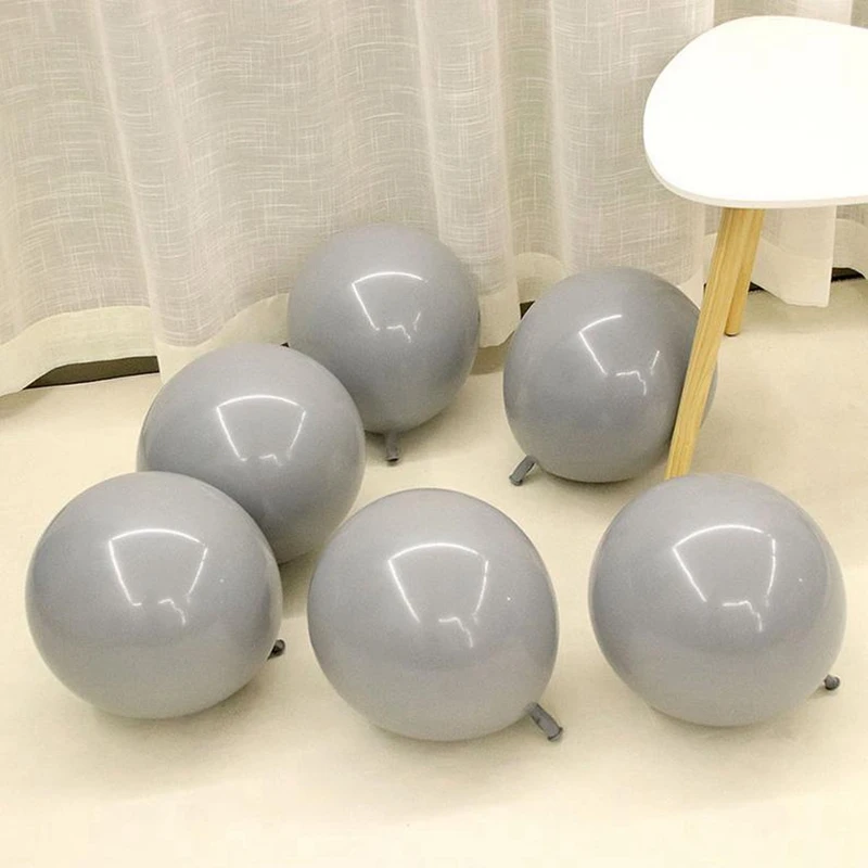 

10,20,30,40,50 Pcs 5/10Inch Balloon Gray Maca Latex Ballons Wedding Ballons Baby Shower Birthday Party Weds Arches Decorations
