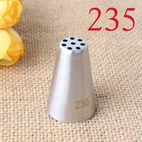235 multi open nozzle icing tip stainless steel piping nozzles cup cake decorating tools cream mouth for grass cupcake pastry