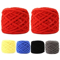 2pcs diy thick woolen yarn hand knitted sweater scarf hat slippers knitting ball