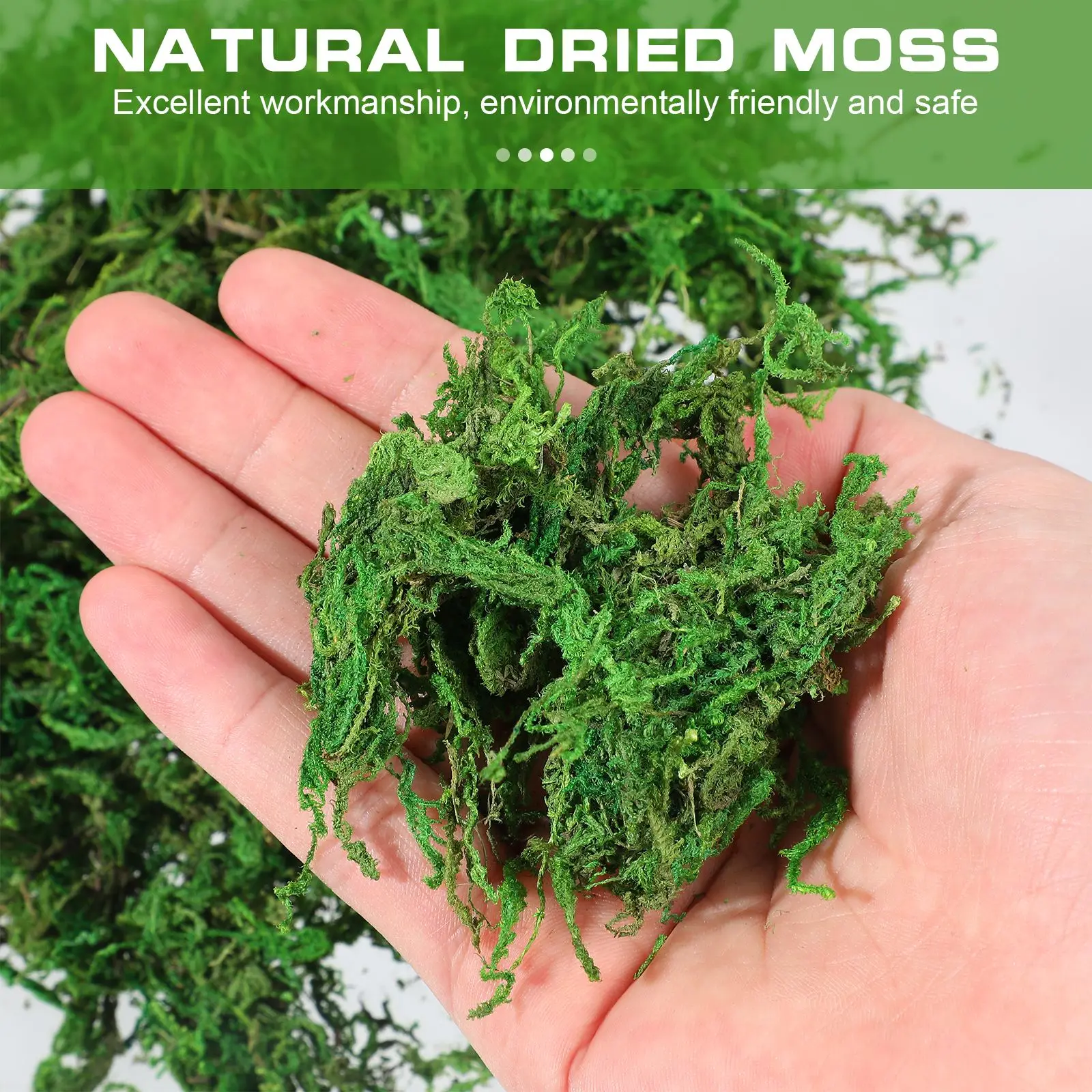 VOSAREA 3 Packs Natural Dried Moss Decorative Lichen Plants for Home Garden Patio Decoration | Дом и сад