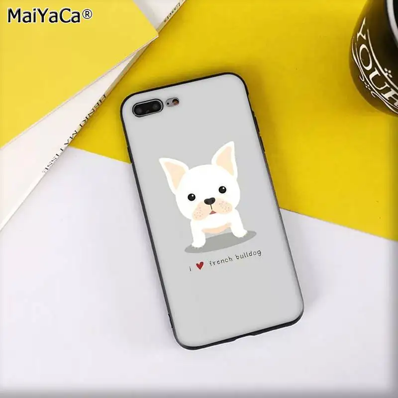 MaiYaCa Frenchies Симпатичный щенок мопс-бульдог Новинка чехол для телефона Fundas чехол для iPhone 11 pro XS MAX 8 7 6 6S Plus X 5 5S SE XR