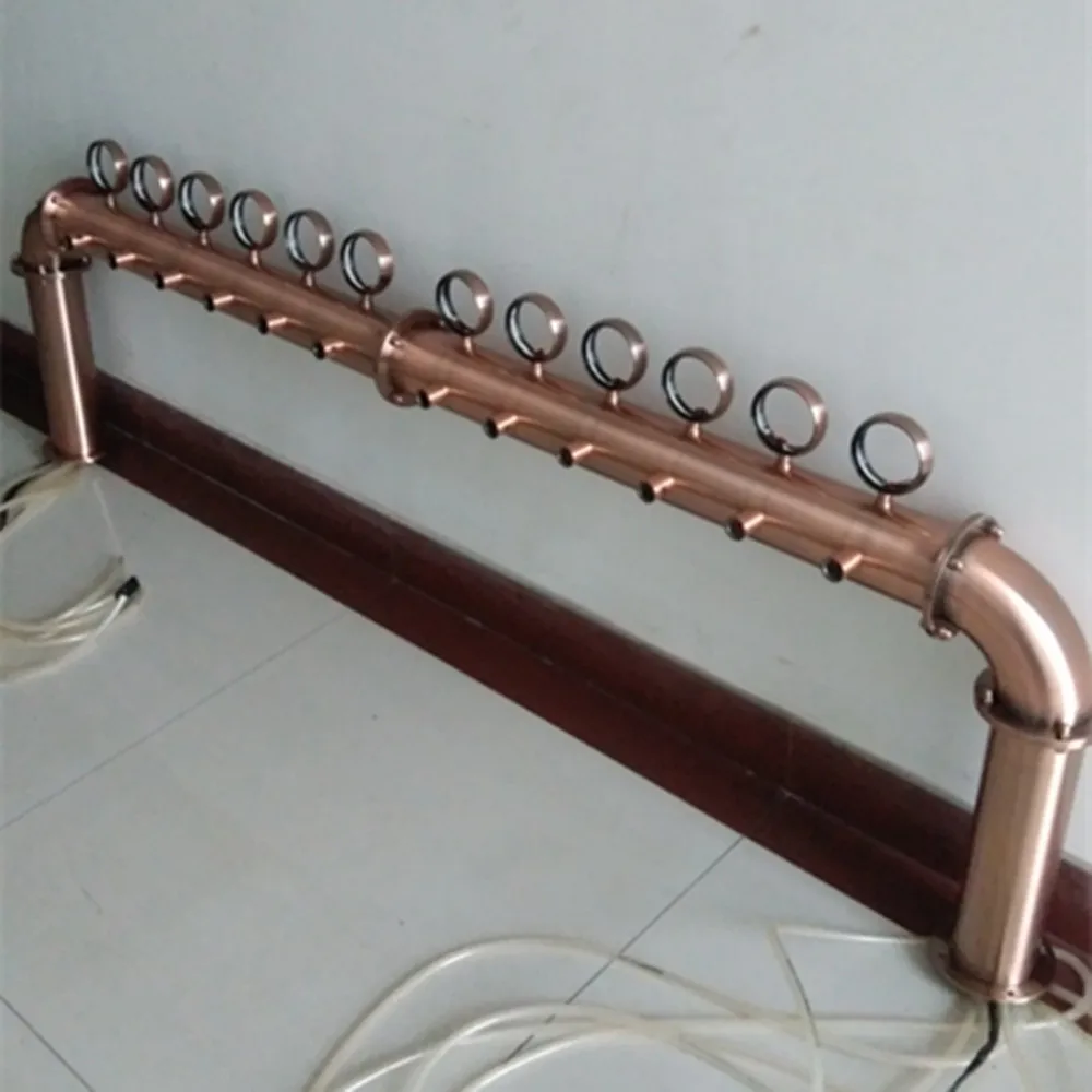 Домашний пивоваренный 12 кран бронзовый цвет нержавеющая сталь Пивная башня мост