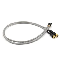 pair hifi audio qed signature cablesilver plated audio cable rca male plug to xlr balanced female plug