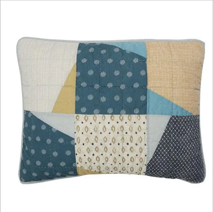 barato 100% Algodão Acolchoado Colcha Estilo Pastoral Americano Tampa De Cama Tamanho Da Folha De Cama 234x269cm Fronhas Cobertor 3pcs