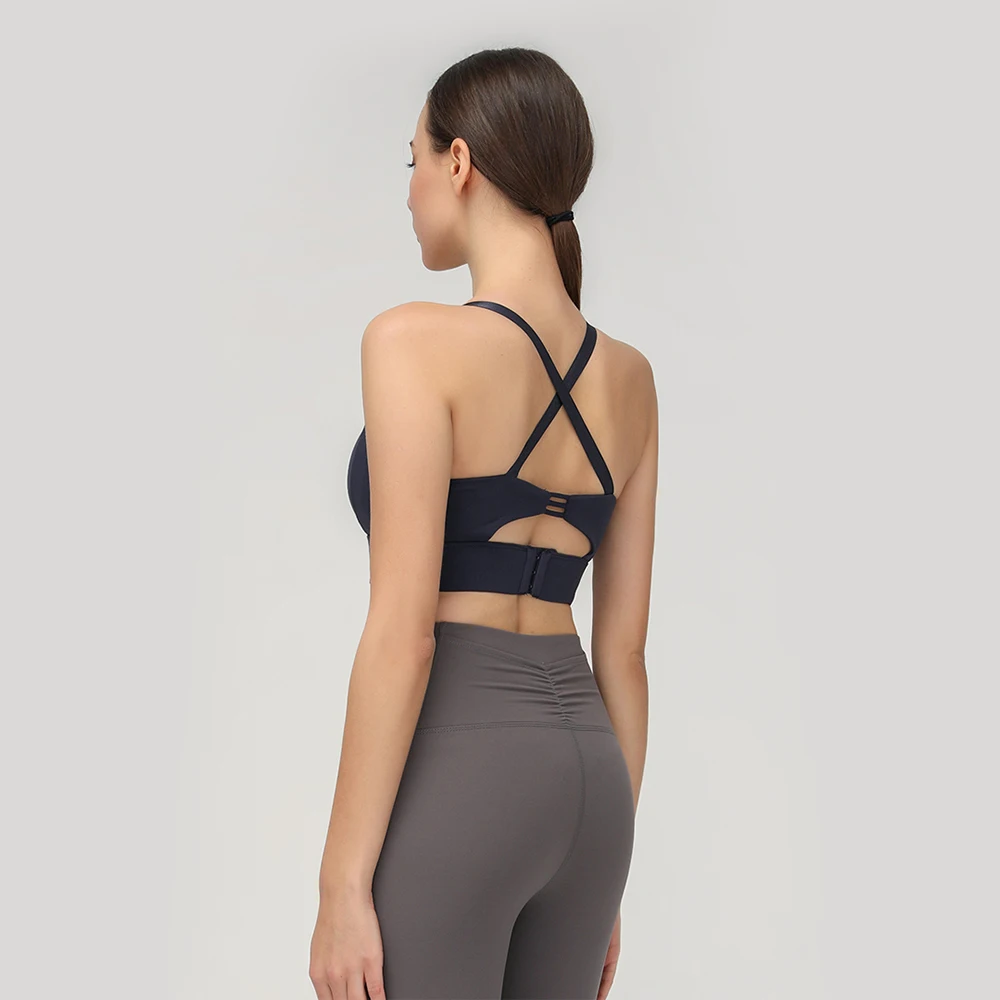 

New BraFemale Adjustable Seamless Soft Breathable High Waist Yoga Gym Fitness Clothing Women Sportswear Crop Top Workout Sports