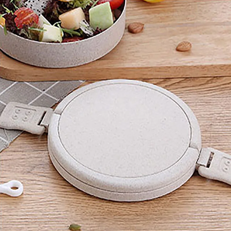 Портативный контейнер для еды ONEUP двухуровневый с соломинкой разогрева в