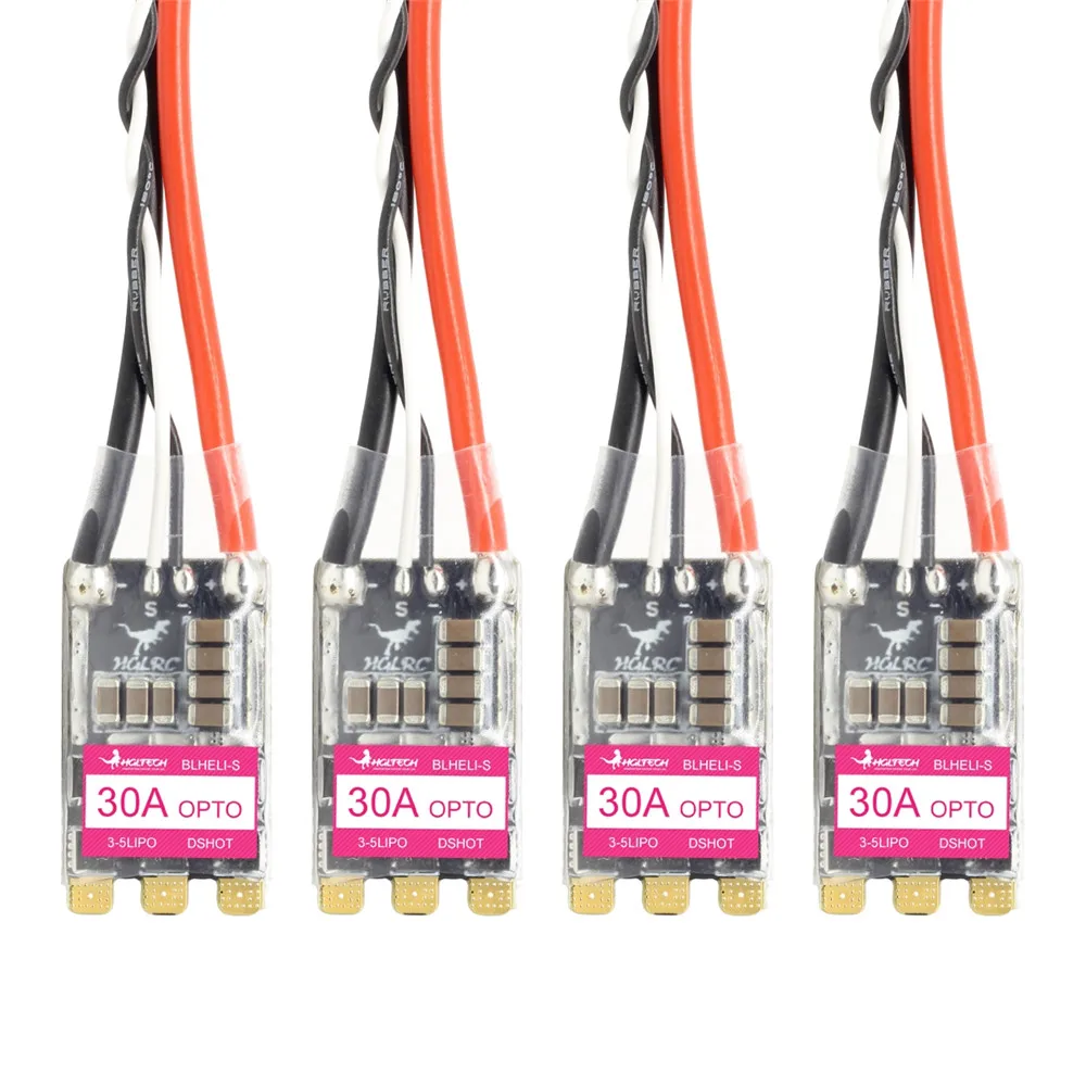 Piezas de repuesto para Dron de carreras, 26x14,5mm HGLRC 30A 30AMP 3-5S blheli 16,5 BB2 DSHOT600 sin escobillas ESC para RC FPV Freestyle, DIY-5