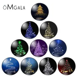 10 шт., круглые стеклянные кабошоны с плоской задней поверхностью, 12182025 мм