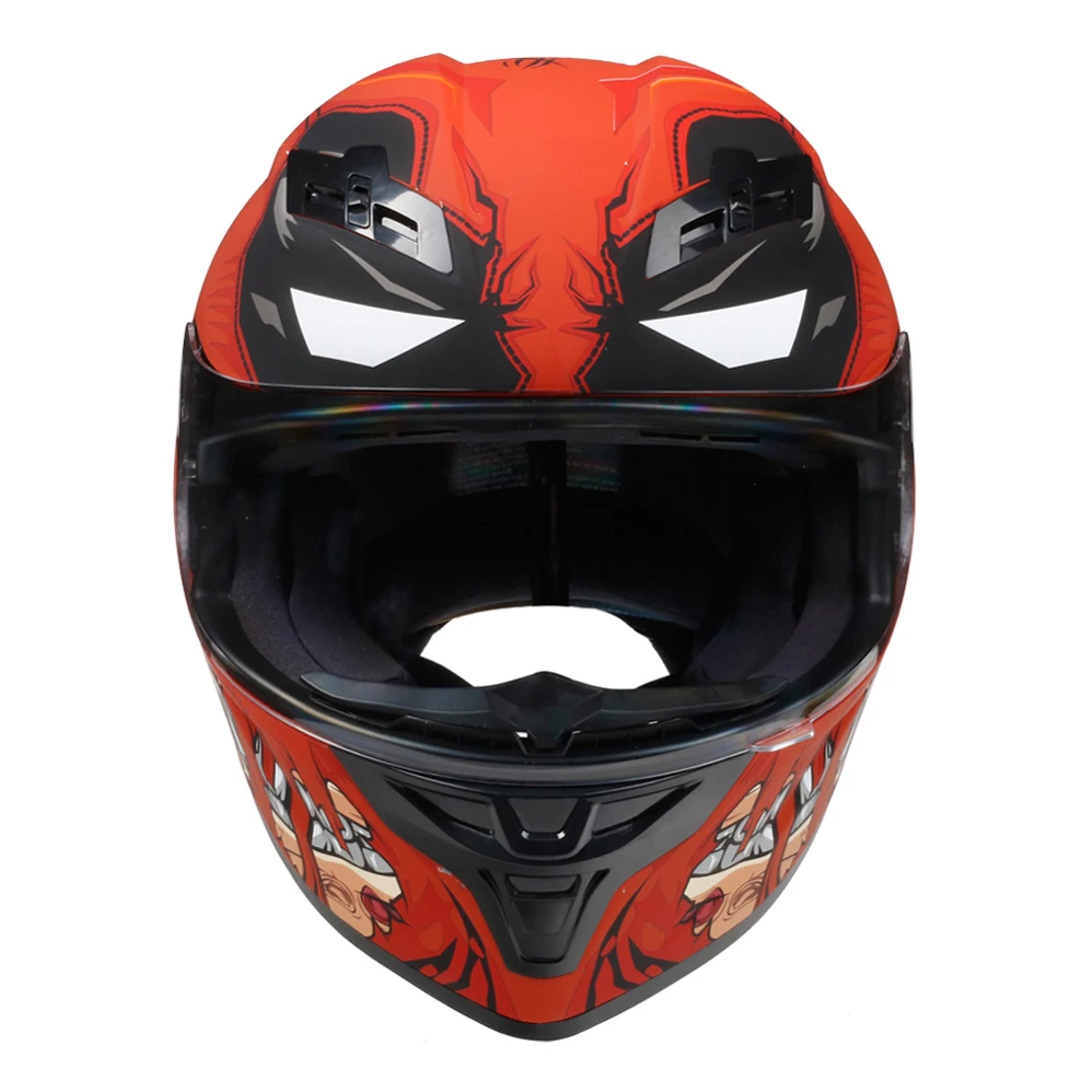 Мотоциклетный шлем на все лицо для взрослых гоночный в горошек мужчин и женщин