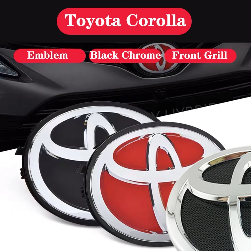 Черная эмблема решетки радиатора для Toyota Corolla 2008 2007 2009 2010 2011 2012 2013 | Автомобили и