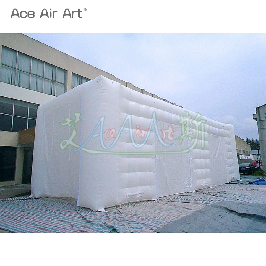 

White Square Giant Inflatable Cube Tent Event Tent Party Inflatable Tent Doors Advertising Marquee Building for Exhibition