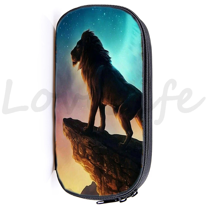 Женская сумка для карандашей с волком классные школьные Пеналы сумки макияжа