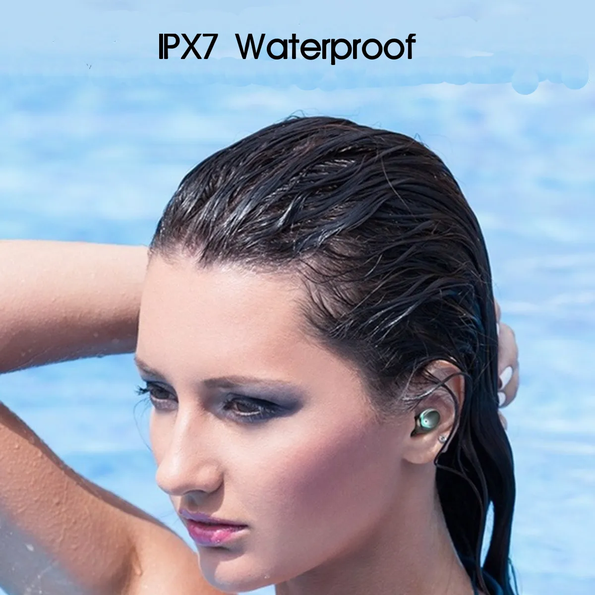 Bluetooth наушники TWS V5.0 сенсорные беспроводные 9D спортивная водонепроницаемая
