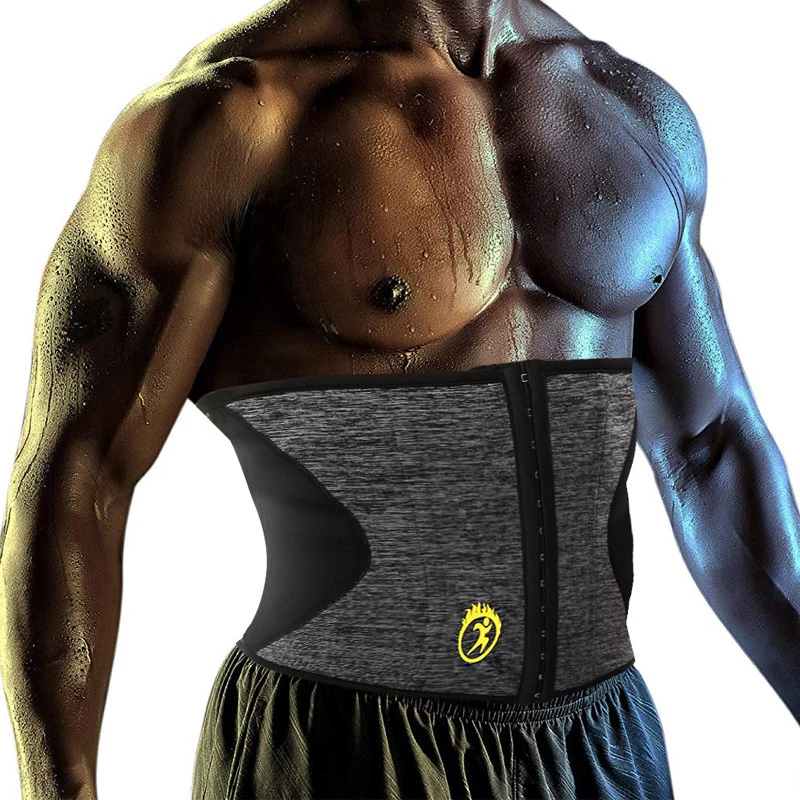 camouflage grey NINGMI Slim Body Shapers для мужской талии тренажер неопреновый корсаж с эффектом сауны Cincher тонкий моделирующий пояс для похудения пояс Корректирующее белье - Цвет: camouflage grey