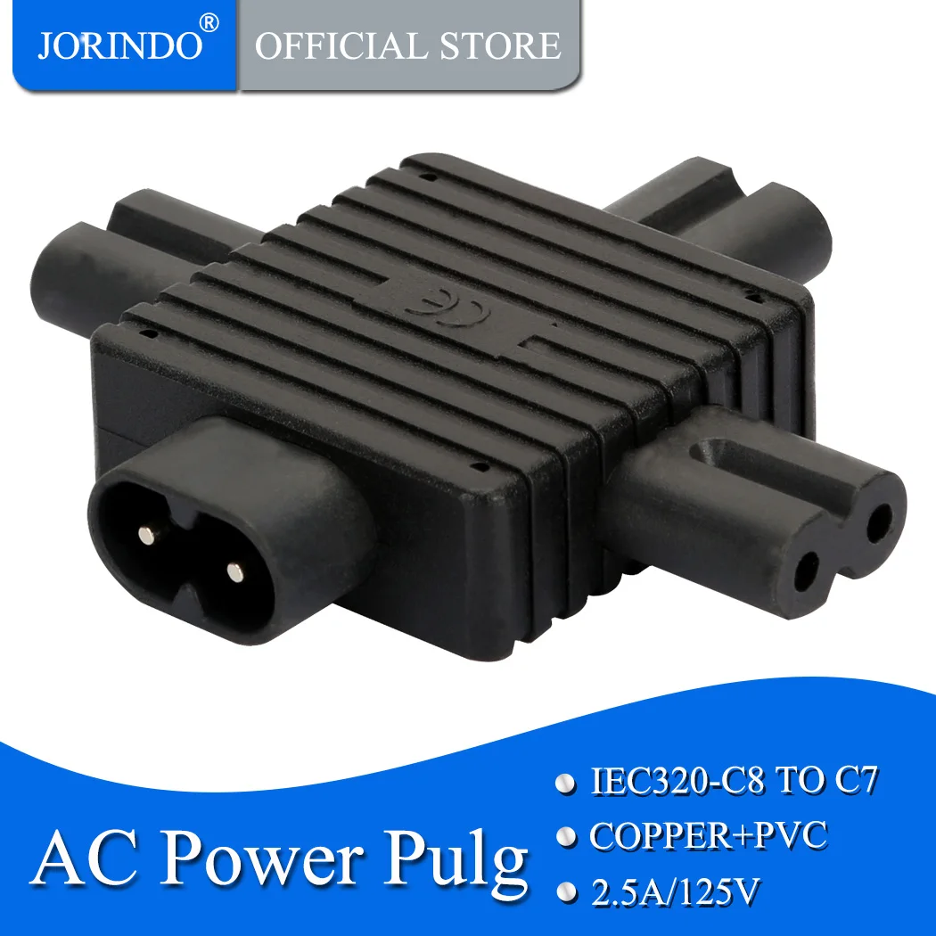 JorinIEC-320 C8 до 3x C7 адаптер питания IEC 320 для адаптера энергии разделительный |