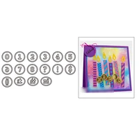 2021 new round frame arabic numerals metal cutting dies for mould cut making digital greeting card scrapbooking no stamps sets