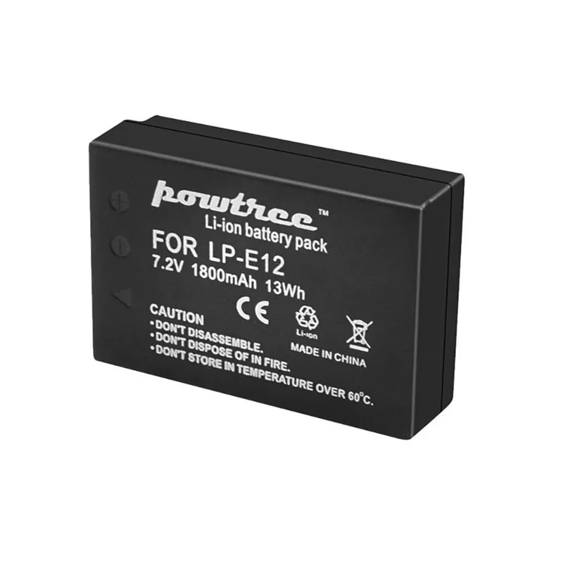 Аккумулятор Bonadget 1800 мА · ч 7 2 В для Canon LP-E12 LP E12 LPE12 камеры EOS 100D M100 M10 M50 M2 SX70 |