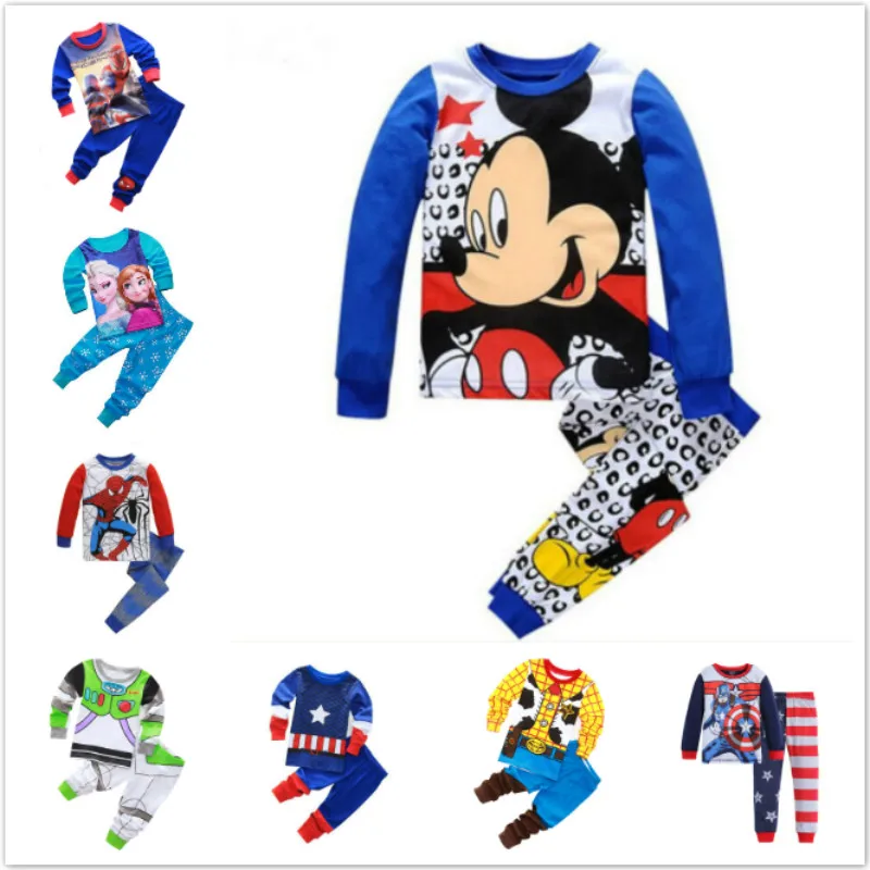 Новое поступление для малышей пижама мальчиков комплект Детская Пижама Fille Enfant с