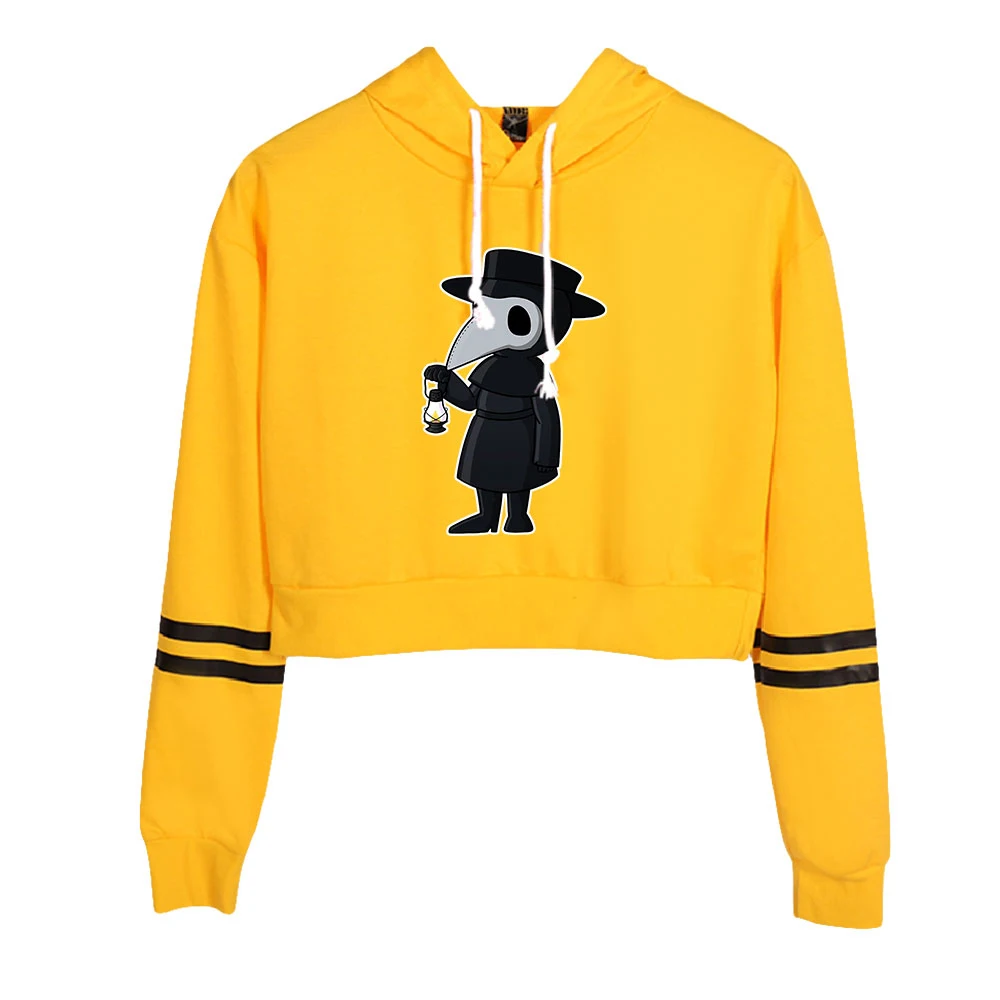 

Чумного доктора Весенняя мода кошачьи уши Толстовка Kawai повседневные дикие короткие толстовки Топы