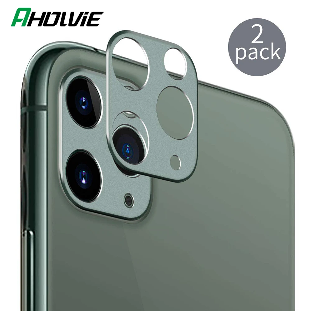 Роскошный чехол для объектива камеры iPhone 11 2 шт. Защитный металлический