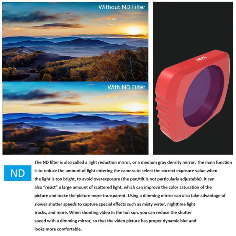 

Optional POCKET Filter UV CPL ND4/8/16/32/64 Star Camera Lens Filters for dji POCKET Camera Lens Filter LX9B
