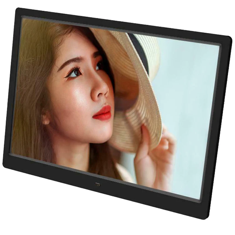 Черный 1" умный дом цифровые фоторамки светодиодный lcd Цифровые фильмы MP3 будильник фоторамка с пультом дистанционного управления - Цвет: Черный