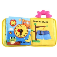 baby toy soft 3d cloth book first book early education educational toys color learning basic life skills toys montessori zipper