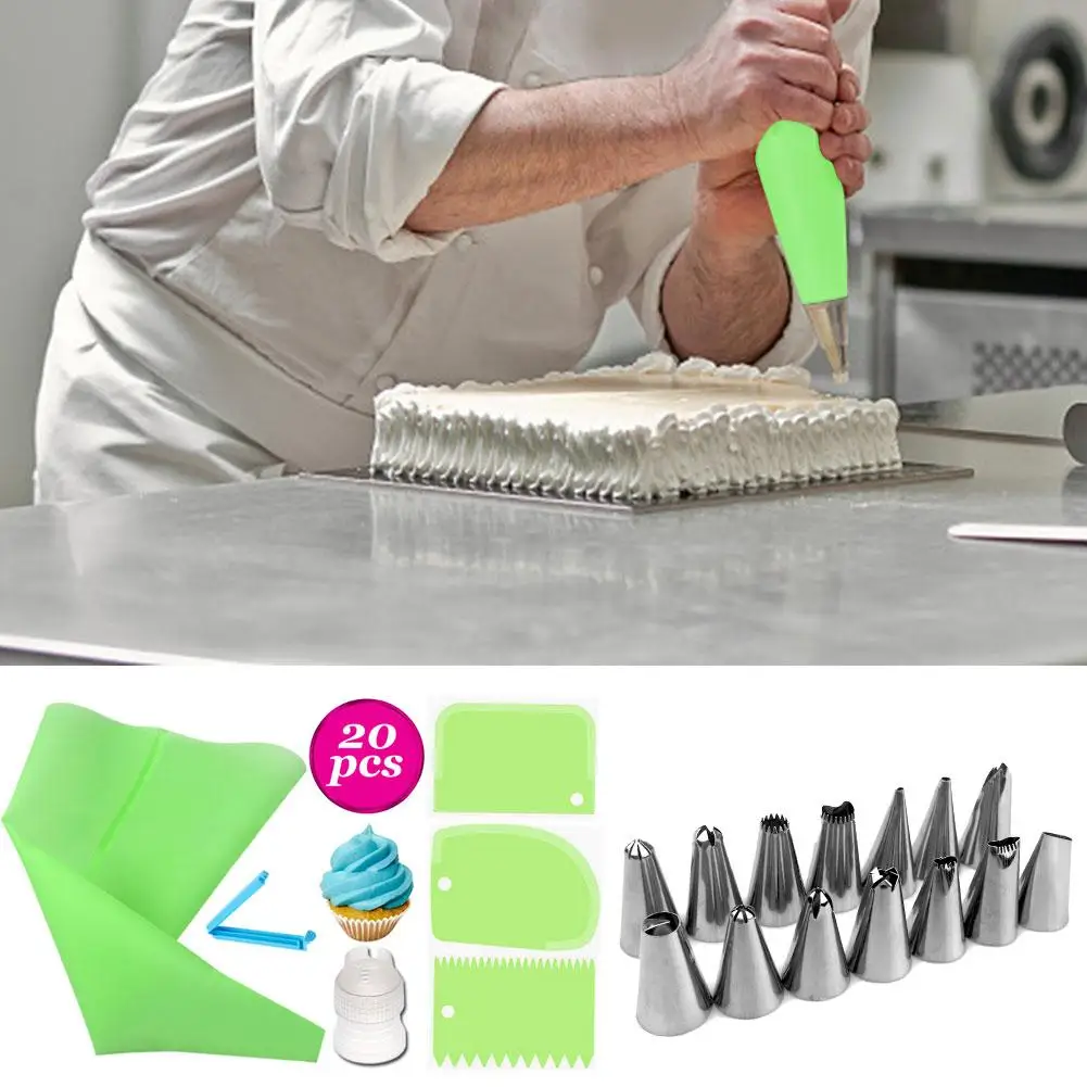 Силиконовый кондитерский мешок 20 шт./компл. Набор кондитерских мешков