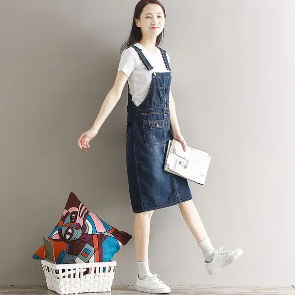 Джинсовое платье для женщин 2020 летний костюм средней длины милое Ковбойское без